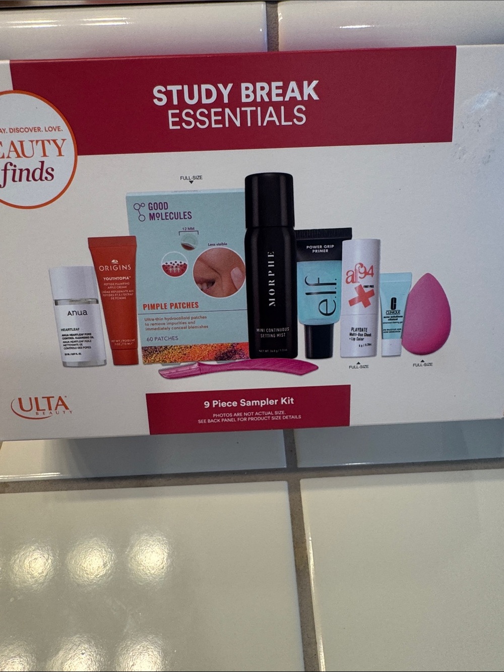 Ulta Beauty Study Break Essentials Pink and White Skincare Sampler Kit